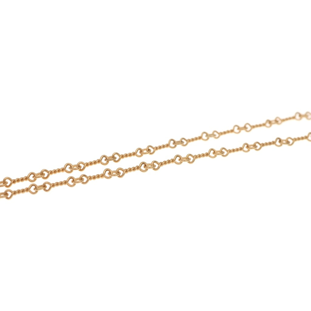 CHROME HEARTS(クロムハーツ) 22K NECKCHAIN T20 ツイストチェーンネックレス 20inch ゴールド BCA015