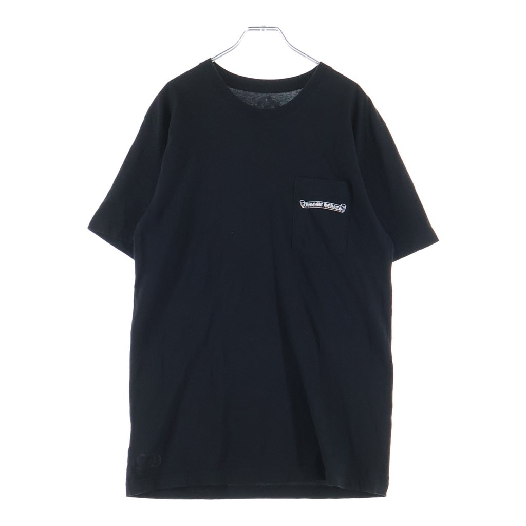 CHROME HEARTS(クロムハーツ) CH S/S TEE バックアーチロゴプリント コットン半袖Tシャツ カットソー ブラック