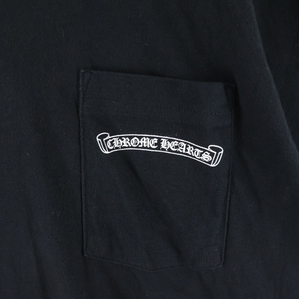 CHROME HEARTS(クロムハーツ) CH S/S TEE バックアーチロゴプリント コットン半袖Tシャツ カットソー ブラック