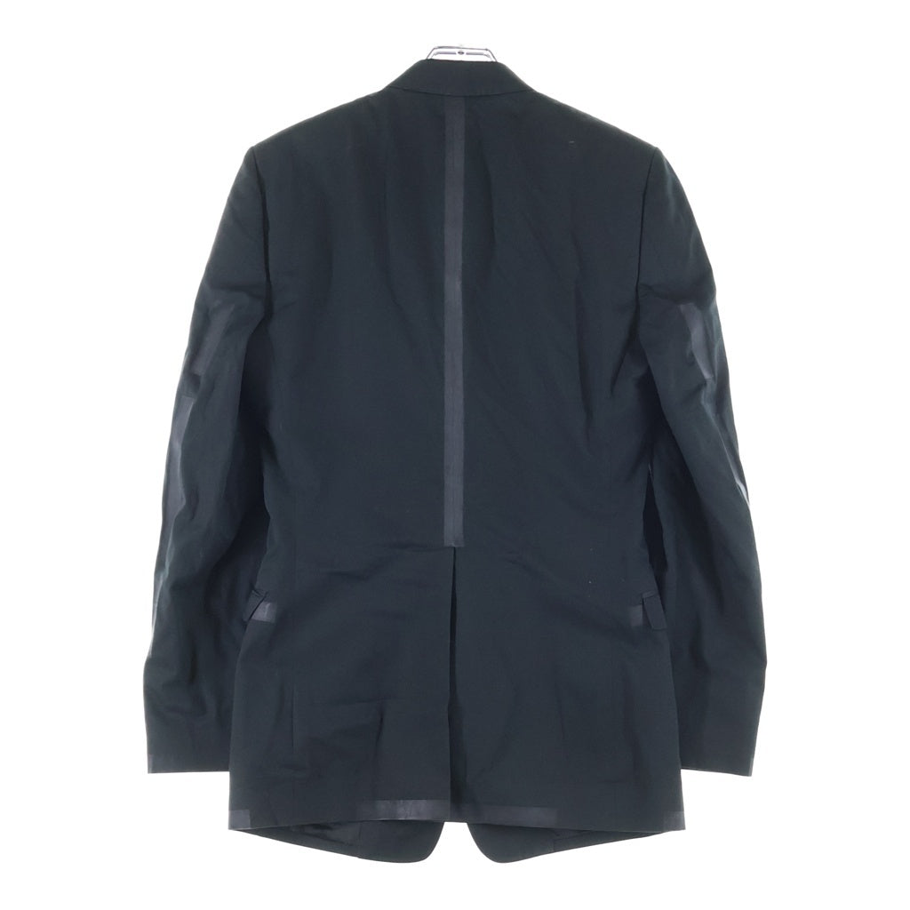 DOLCE & GABBANA(ドルチェアンドガッバーナ) ラインコーティング加工 1Bシングルテーラードジャケット ブラック G2597T/FU6EM