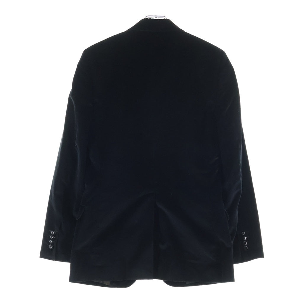DOLCE & GABBANA(ドルチェアンドガッバーナ) ベロア 1Bシングルテーラードジャケット ブラック G2425T