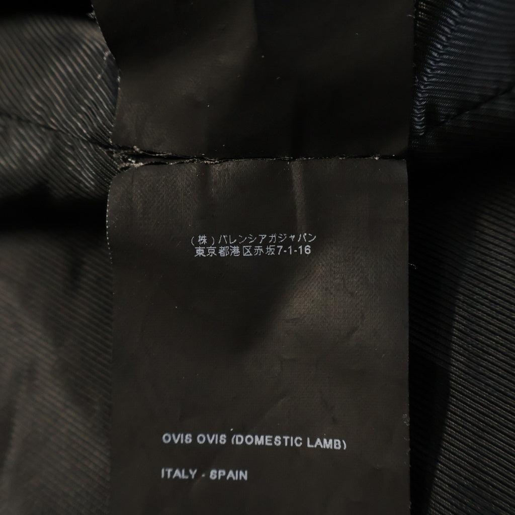 BALENCIAGA(バレンシアガ) MOTO JACKET Leather Biker Jacket レザーライダースジャケット ブラック 264215 TV662