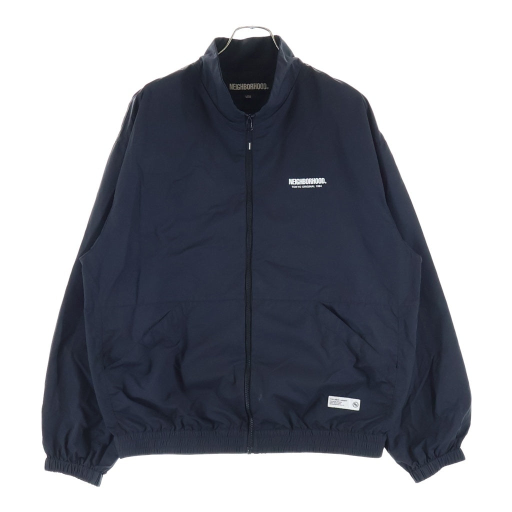 NEIGHBORHOOD(ネイバーフッド) 25SS TRACK JACKET ロゴプリント ナイロン トラックジャケット ブラック 251TSNH-JKM06