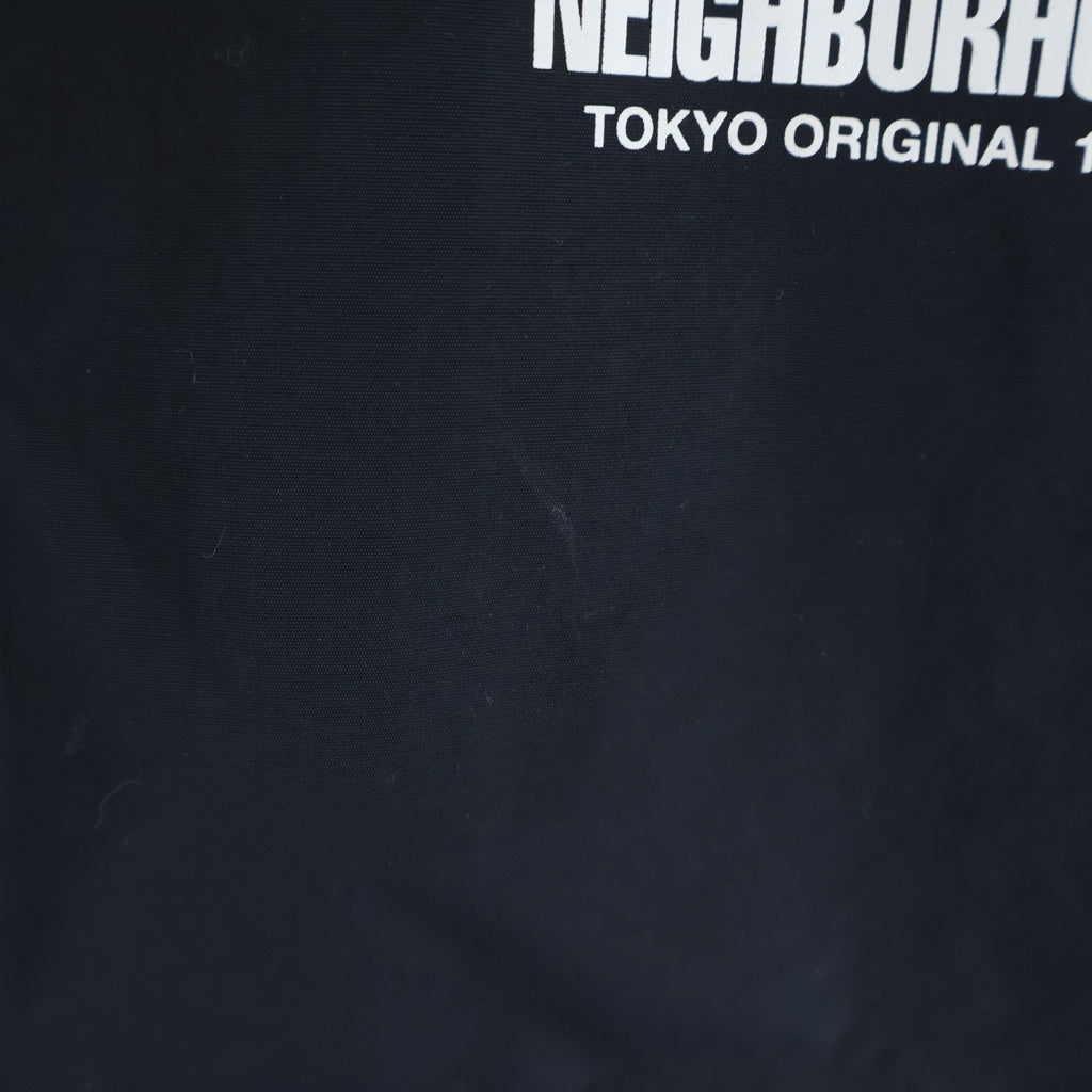 NEIGHBORHOOD(ネイバーフッド) 25SS TRACK JACKET ロゴプリント ナイロン トラックジャケット ブラック 251TSNH-JKM06