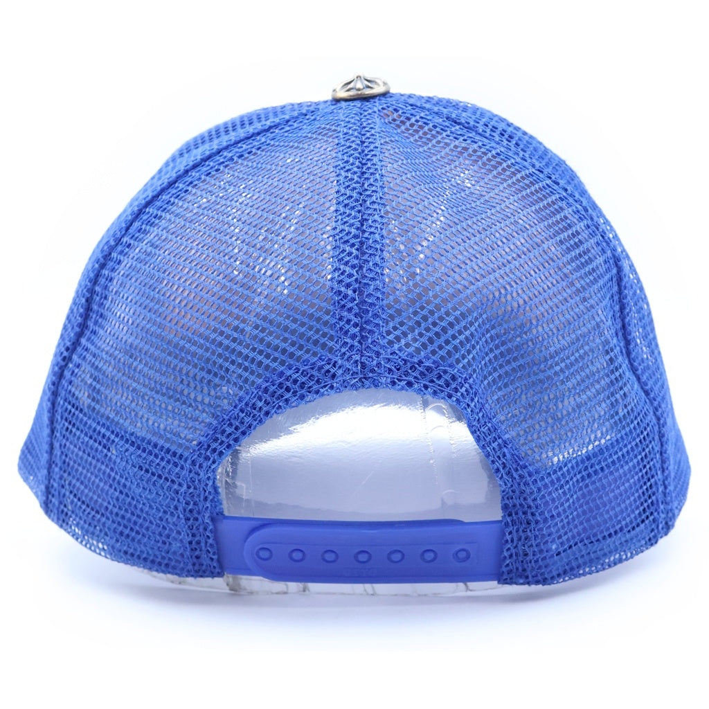 CHROME HEARTS(クロムハーツ) TRUCKER CAP トラッカーキャップ クロスボール付メッシュキャップ 帽子 ブルー/ホワイト