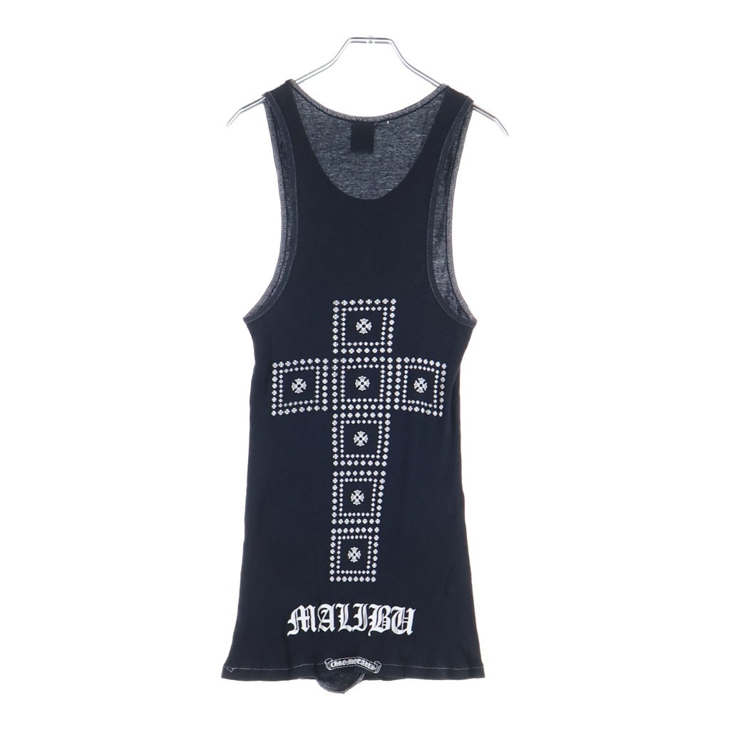 CHROME HEARTS(クロムハーツ) OLD RIB TANK TOP マリブ限定 CHプラス タンクトップ カットソー ブラック