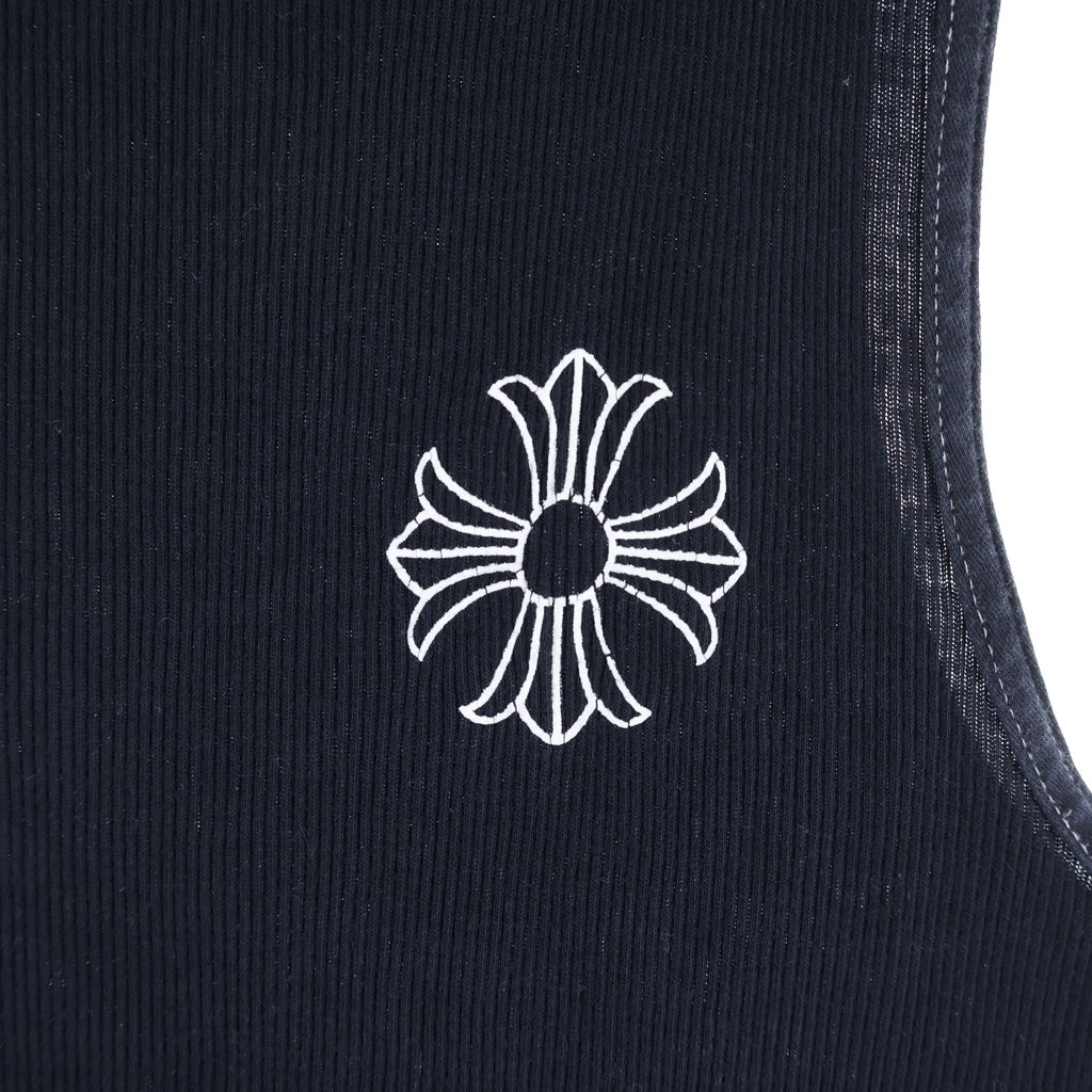 CHROME HEARTS(クロムハーツ) OLD RIB TANK TOP マリブ限定 CHプラス タンクトップ カットソー ブラック