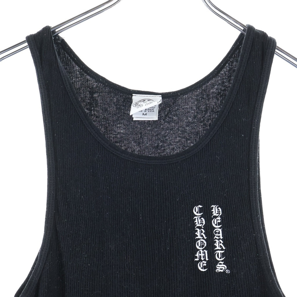 CHROME HEARTS(クロムハーツ) OLD FLORAL RIB TANK フローラル リブ タンクトップ カットソー ブラック