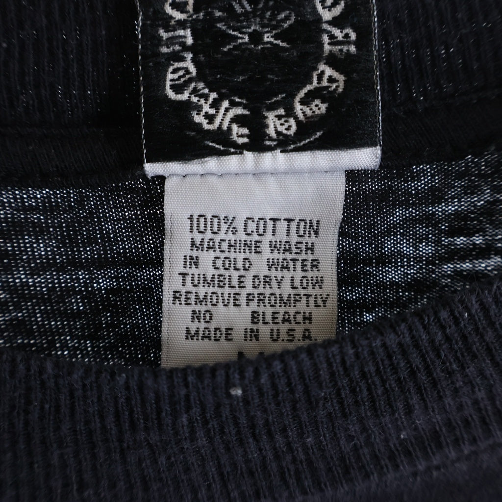 CHROME HEARTS(クロムハーツ) OLD STAR L/S オールド マリブ限定 バックホースシュースタープリント 長袖Tシャツ ロンT ブラック