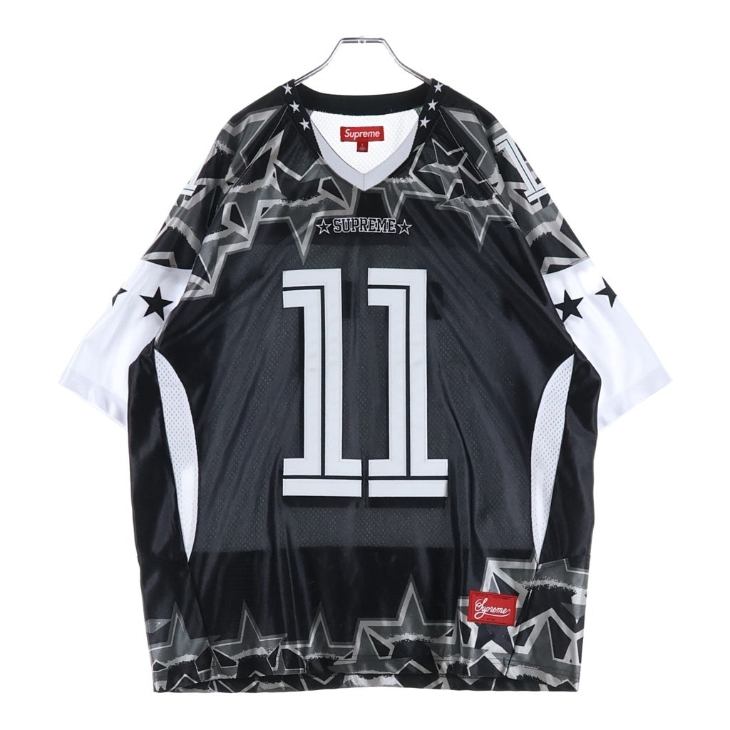 SUPREME(シュプリーム) 25SS Star Football Jersey スター フットボール ジャージ 半袖Tシャツ ブラック