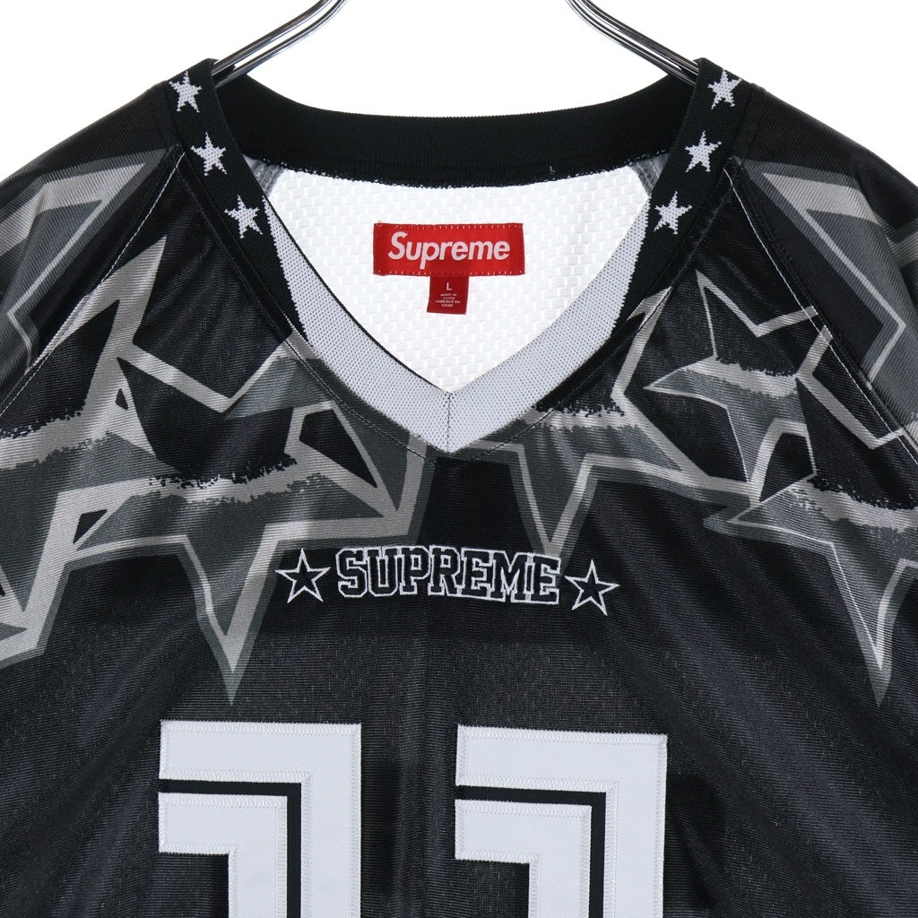 SUPREME(シュプリーム) 25SS Star Football Jersey スター フットボール ジャージ 半袖Tシャツ ブラック