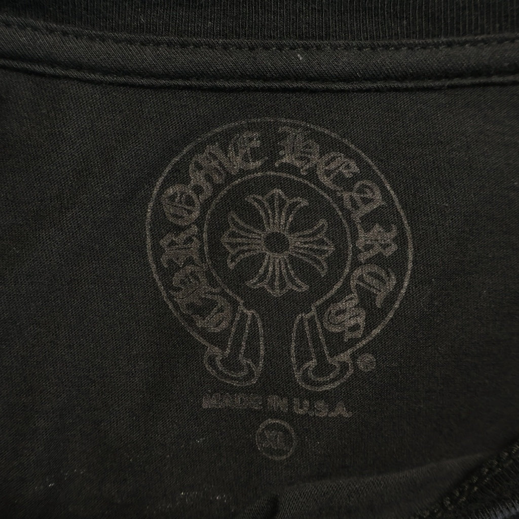 CHROME HEARTS(クロムハーツ) Horseshoe S/S Tee ホースシュープリント 半袖Tシャツ カットソー ブラック/イエロー