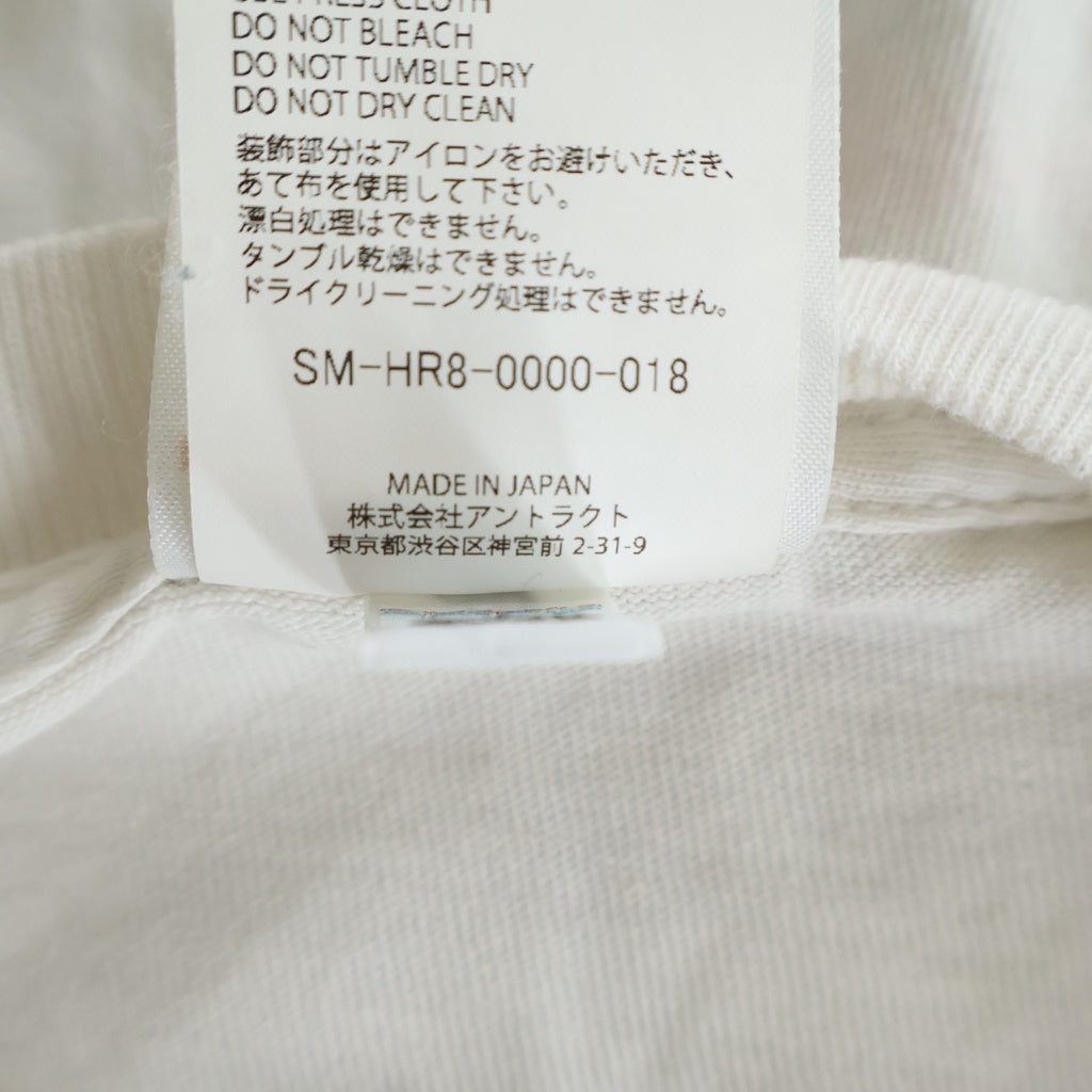 SAINT MICHAEL(セントマイケル) 25SS Graphic Print S/S TEE グラフィックプリント半袖Tシャツ カットソー ホワイト SM-HR1-0000-C18