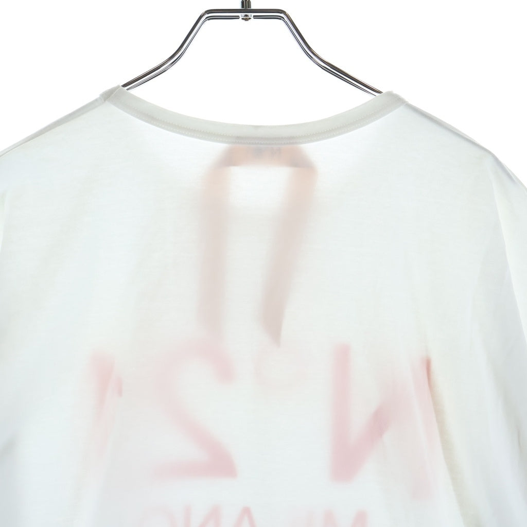 N21 numero ventuno(ヌメロ ヴェントゥーノ) ロゴプリント 半袖Tシャツ カットソー ホワイト