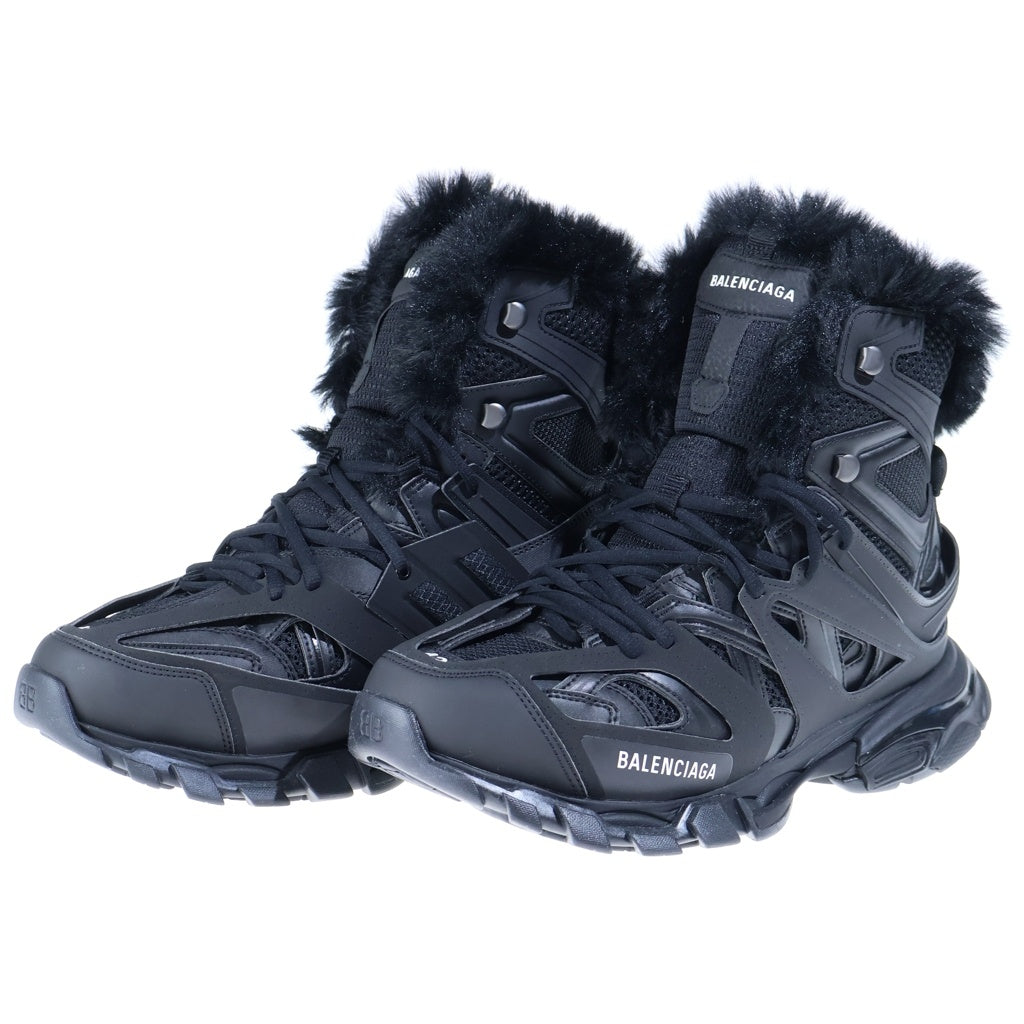 BALENCIAGA(バレンシアガ) Track Hike High Fake Fur トラックハイクフェイクファー ハイカットスニーカー ブラック US10/28.5cm 668557