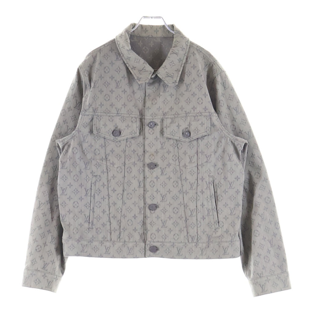 LOUIS VUITTON(ルイヴィトン) モノグラムエンボスデニムジャケット グレー RM211Q QJQ HHA21W