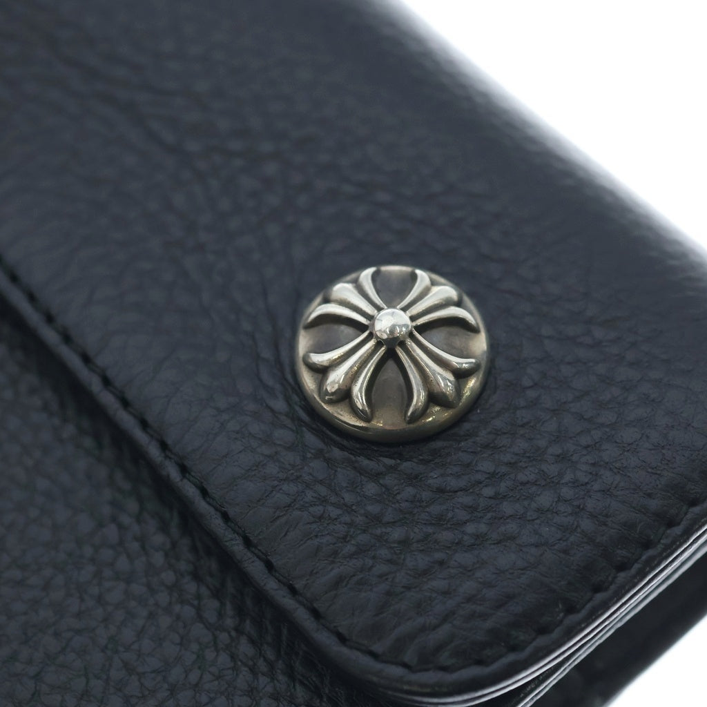 CHROME HEARTS(クロムハーツ) WAVE ウェーブ レザーウォレット 財布 ブラックBCA375