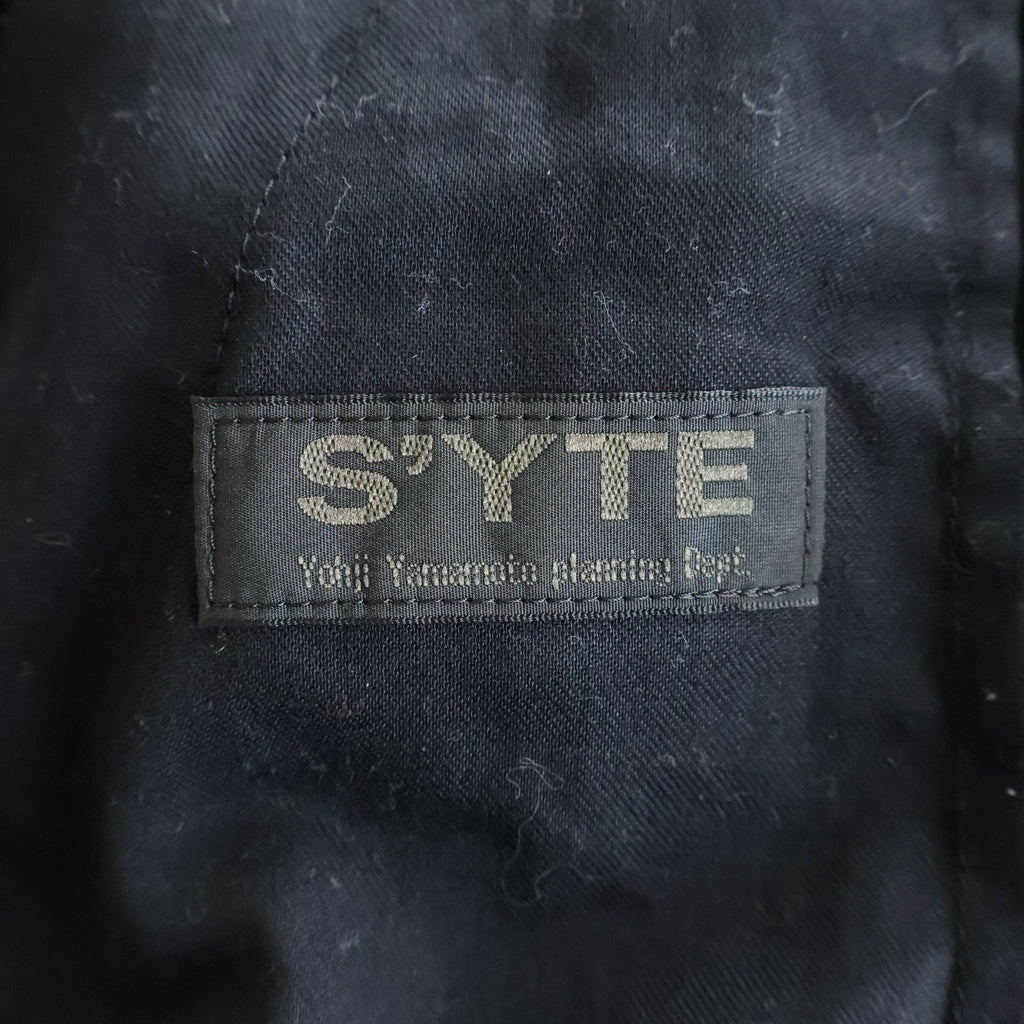 s'yte(サイト) CREPE de CHINE HAKAMA BALLOON PANTS ハカマ バルーンシルエットパンツ ブラック UK-P02-500-1-02