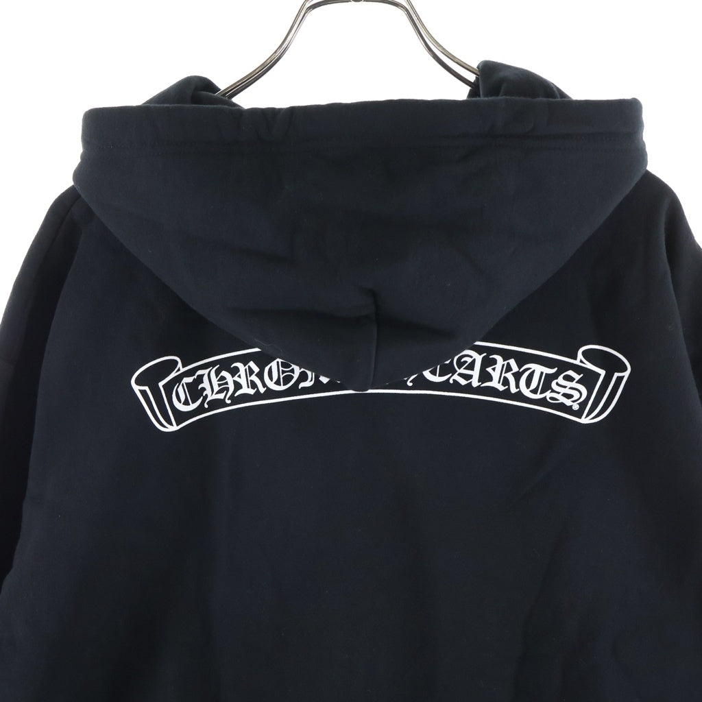 CHROME HEARTS(クロムハーツ) BACK SCROLL LABEL LOGO バックスクロール ラベルロゴ プルオーバー スウェット パーカー ブラック