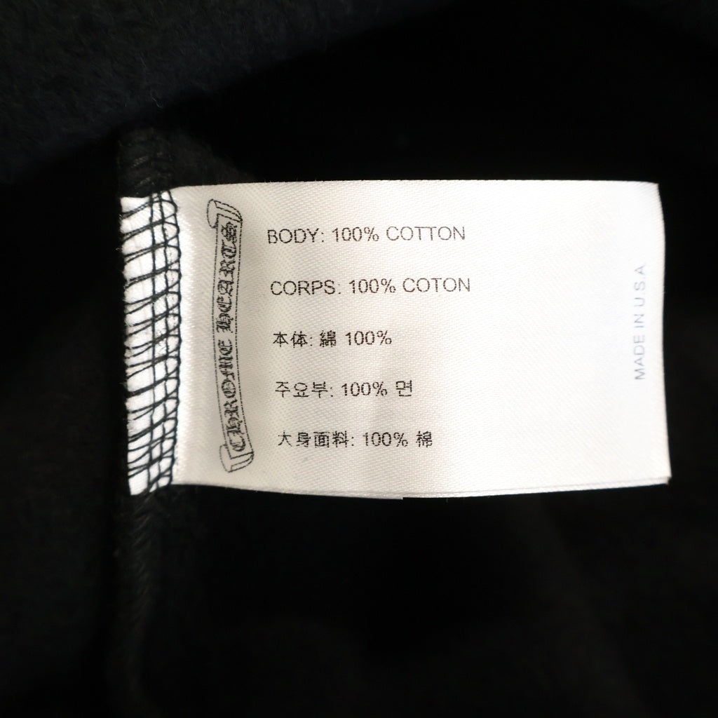CHROME HEARTS(クロムハーツ) BACK SCROLL LABEL LOGO バックスクロール ラベルロゴ プルオーバー スウェット パーカー ブラック