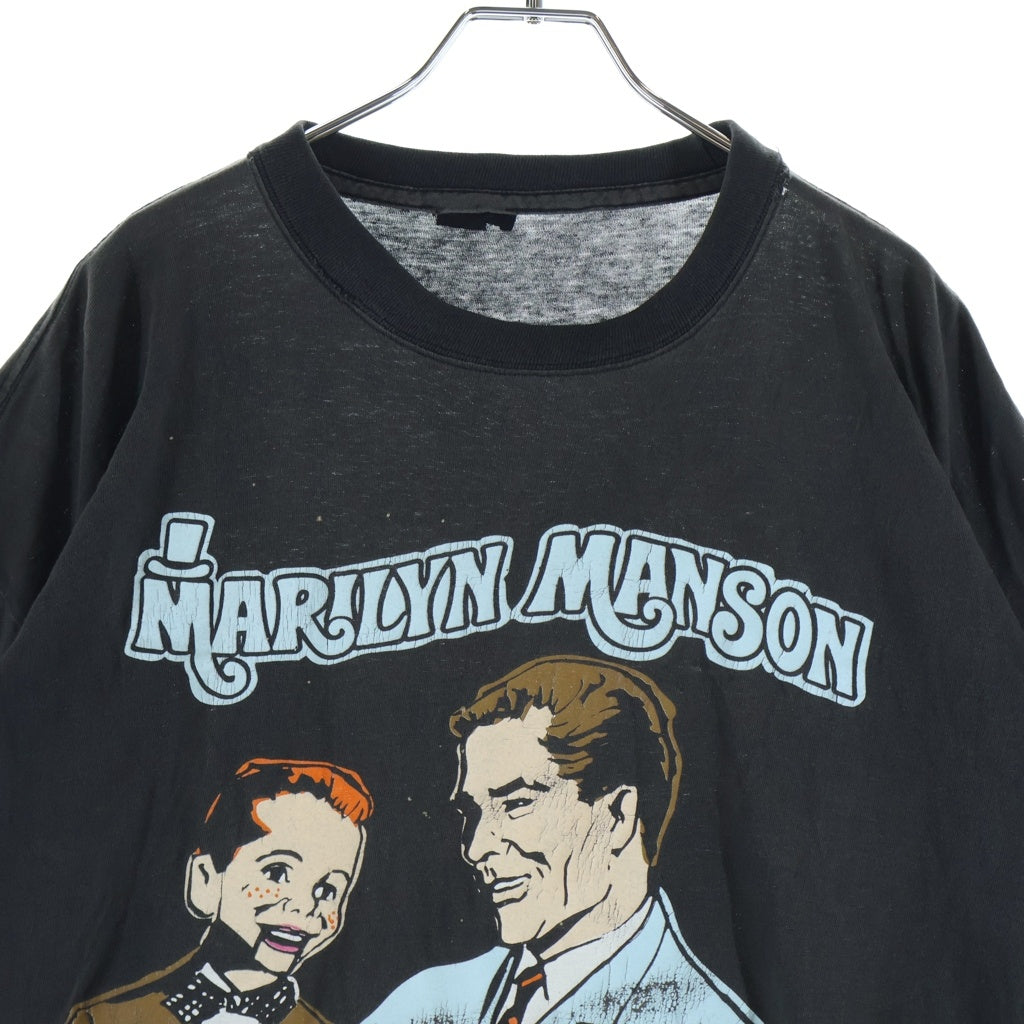 VINTAGE(ヴィンテージ) 90S MARILYN MANSON PUPPET IF YOU MEET YOUR MASTER TODAY KILL HIM SOGO TEE 半袖Tシャツ