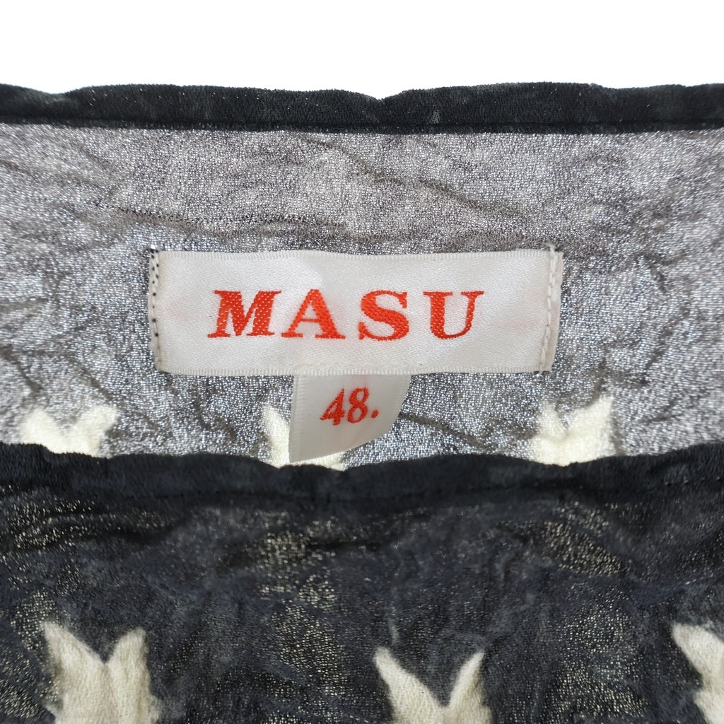 MASU(エムエーエスユー) POPCORN NORDIC SWEATER ポップコーン ノルディック柄 スウェット トレーナー グレー MVFW-CS0122