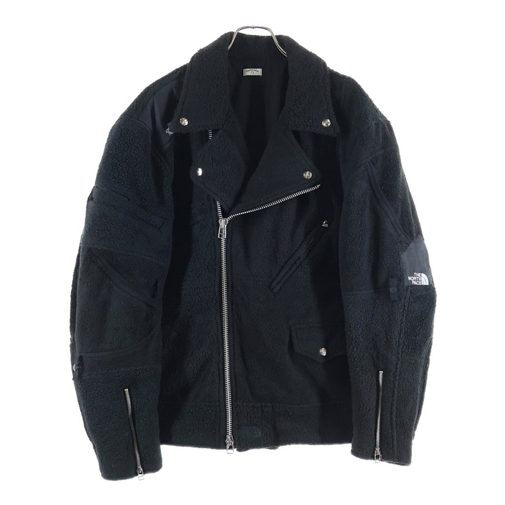OLD PARK(オールドパーク) FLIIGHT JACKET OUTDOOR アウトドアー ドッキングデザイン フリース フライトジャケット ブラック