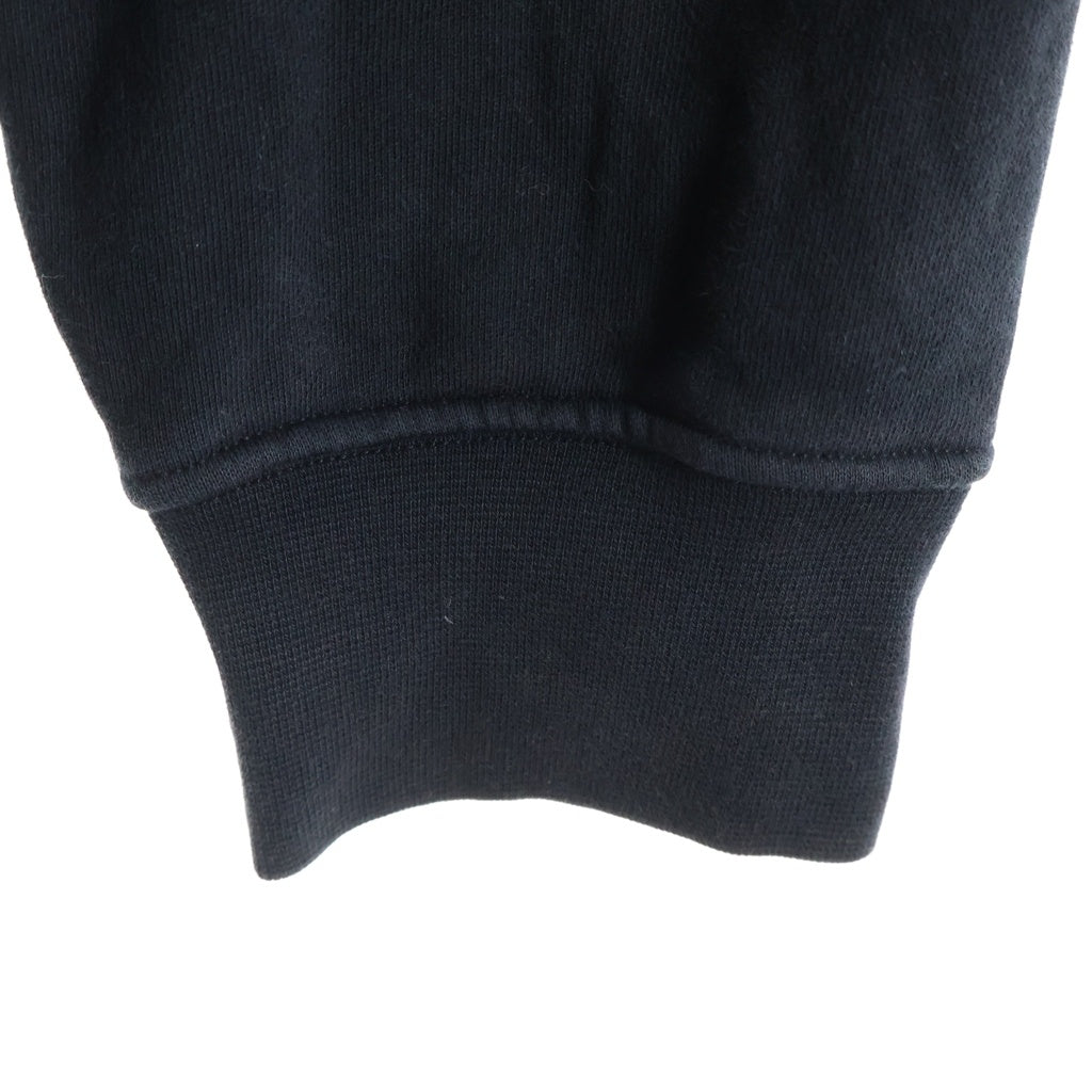 STONE ISLAND(ストーンアイランド) ORGANIC COTTON FLEECE オーガニックコットン ロゴデザイン フーデッド ジップアップ スウェット パーカー ブラック K1S156100042S0051