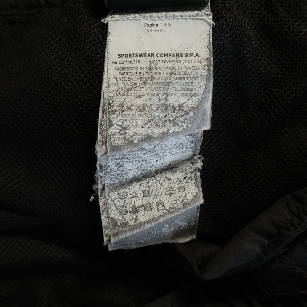 STONE ISLAND(ストーンアイランド) ロゴデザイン マルチポケット ドローストリング ナイロンパンツ ブラック