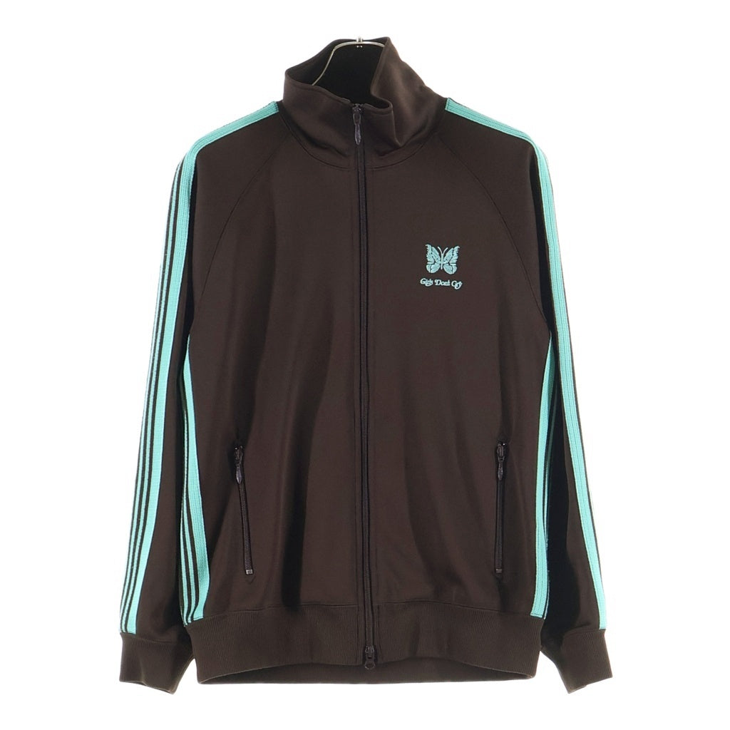 Needles(ニードルス) ×Girls Don't Cry TRACK JACKET ガールズドントクライ ロゴデザイン ジップアップ トラックジャケット ブラウン HM410