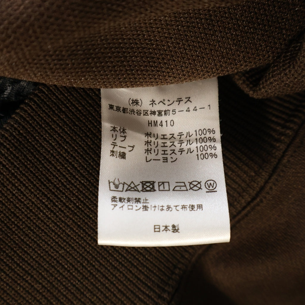 Needles(ニードルス) ×Girls Don't Cry TRACK JACKET ガールズドントクライ ロゴデザイン ジップアップ トラックジャケット ブラウン HM410