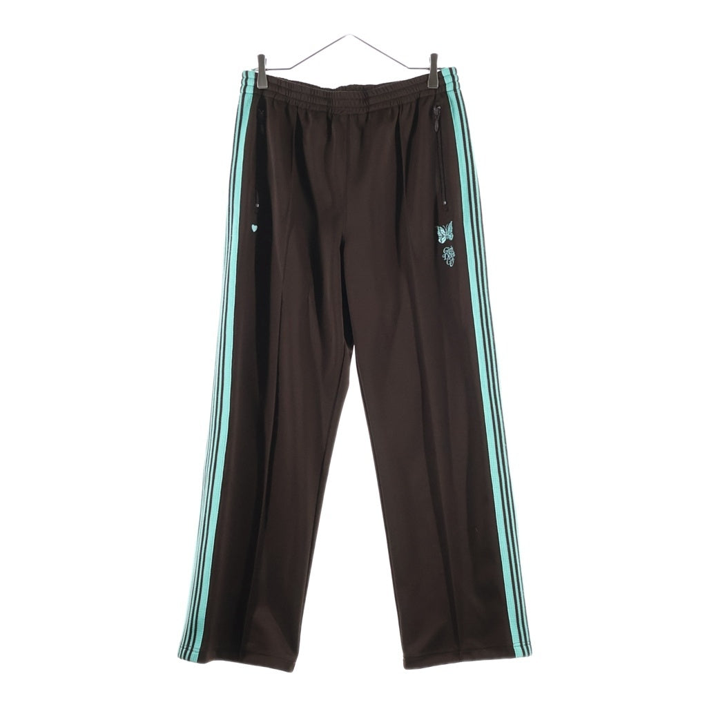 Needles(ニードルス) ×Girls Don't Cry TRACK PANTS ガールズドントクライ ロゴデザイン トラックパンツ ブラウン HM411
