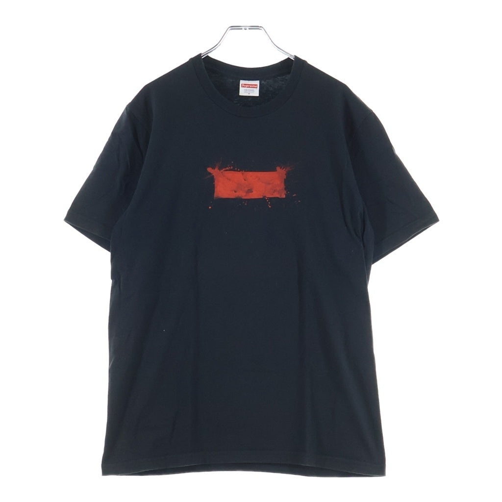 SUPREME(シュプリーム) 22SS Ralph Steadman Box Logo Tee ラルフ スティームマン ボックスロゴデザイン クルーネック カットソー 半袖Tシャツ ブラック
