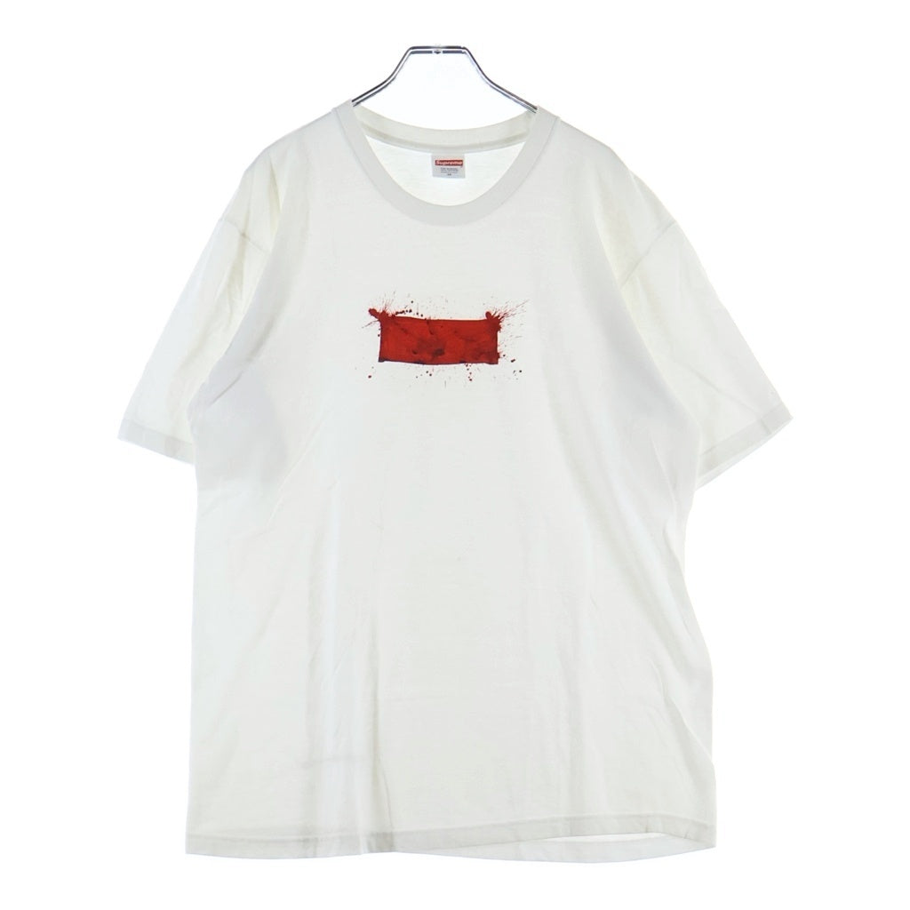 SUPREME(シュプリーム) 22SS Ralph Steadman Box Logo Tee ラルフ スティームマン ボックスロゴデザイン クルーネック カットソー 半袖Tシャツ ホワイト
