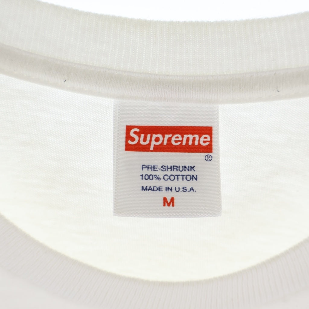 SUPREME(シュプリーム) 22SS Ralph Steadman Box Logo Tee ラルフ スティームマン ボックスロゴデザイン クルーネック カットソー 半袖Tシャツ ホワイト