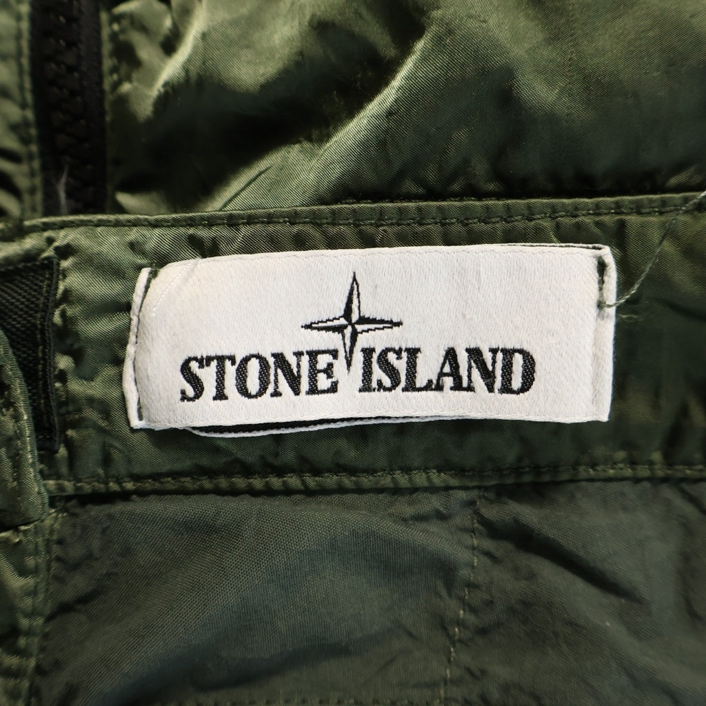 STONE ISLAND(ストーンアイランド) 21AW Zip Nylon Cargo Long Pants ジップナイロンカーゴロングパンツ グリーン 751531021