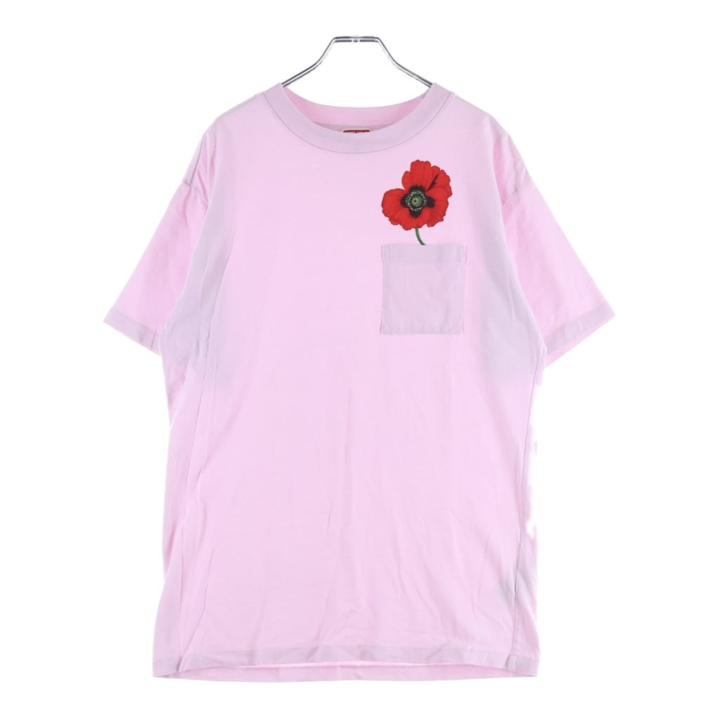 KENZO(ケンゾー) Poppy by Nigo Oversized Pocket S/S Tee オーバーサイズ半袖Tシャツ カットソー ピンク FC52TS024CSM