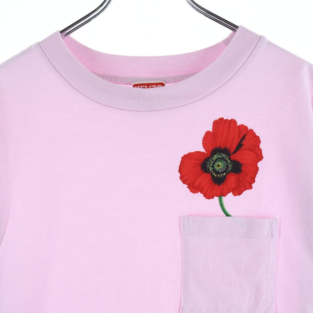 KENZO(ケンゾー) Poppy by Nigo Oversized Pocket S/S Tee オーバーサイズ半袖Tシャツ カットソー ピンク FC52TS024CSM