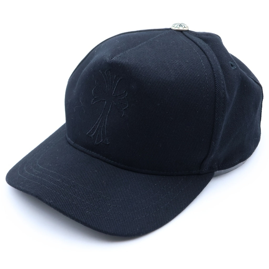 CHROME HEARTS(クロムハーツ) スモールCH刺繍 ベースボールキャップ 帽子 ブラック