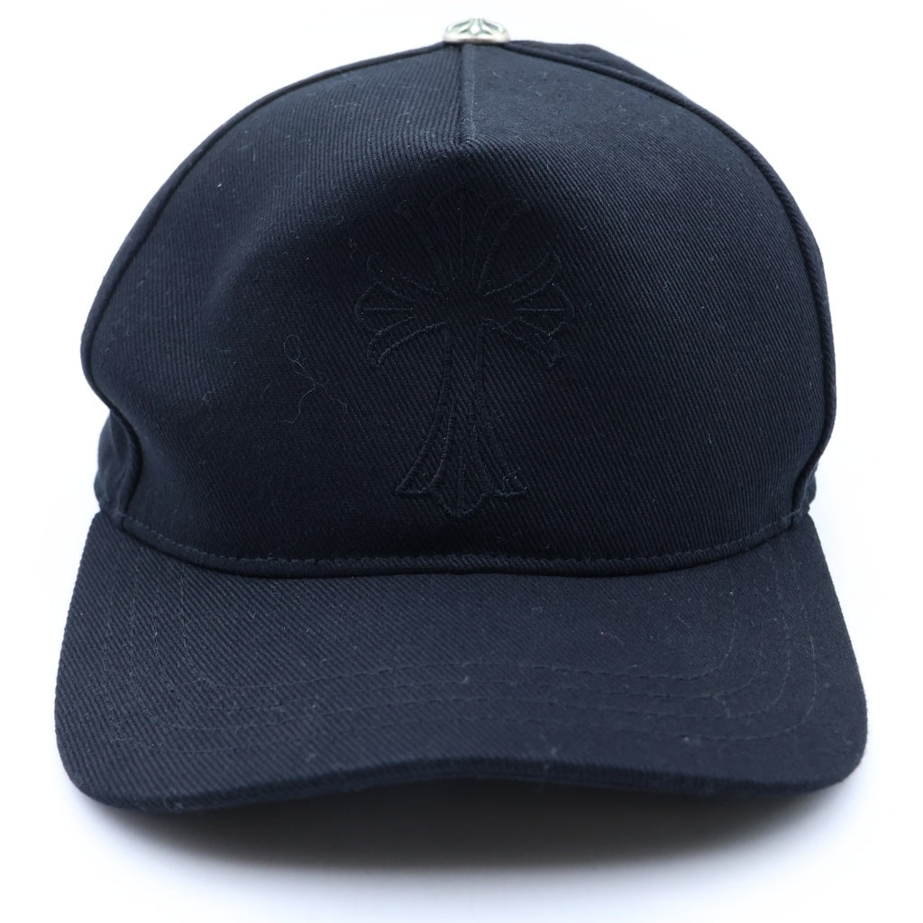 CHROME HEARTS(クロムハーツ) スモールCH刺繍 ベースボールキャップ 帽子 ブラック