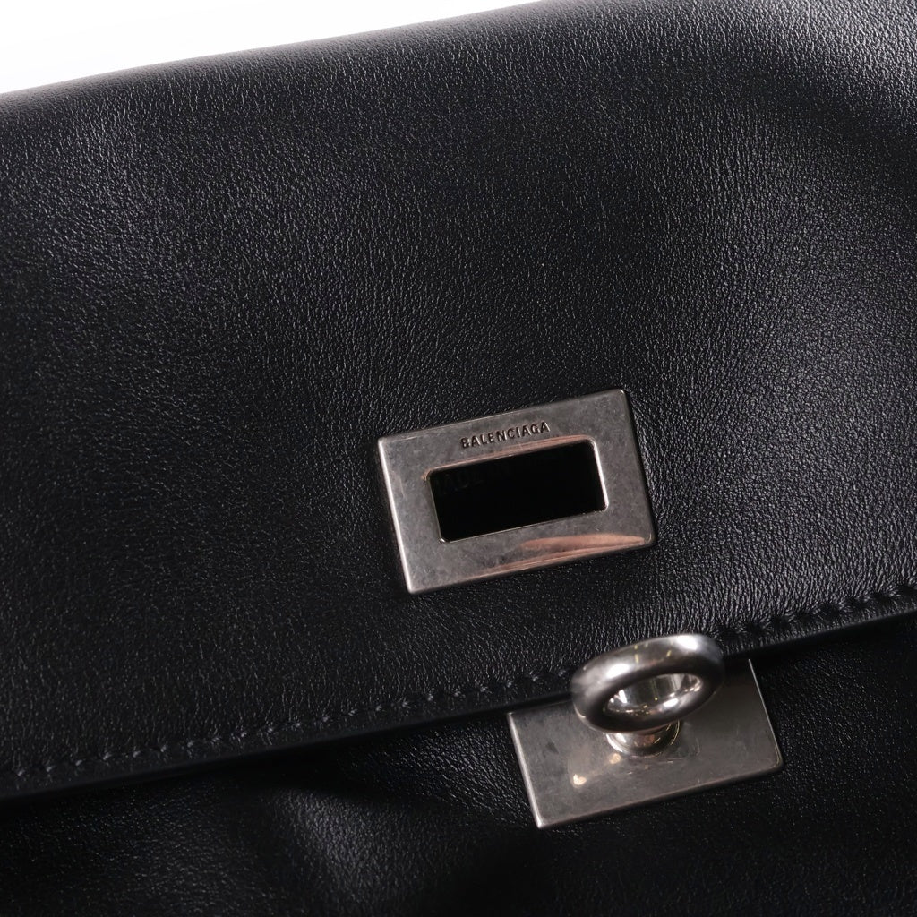 BALENCIAGA(バレンシアガ) Rodeo Large ロデオ ラージ レザーショルダーバッグ ブラック 789744 レディース