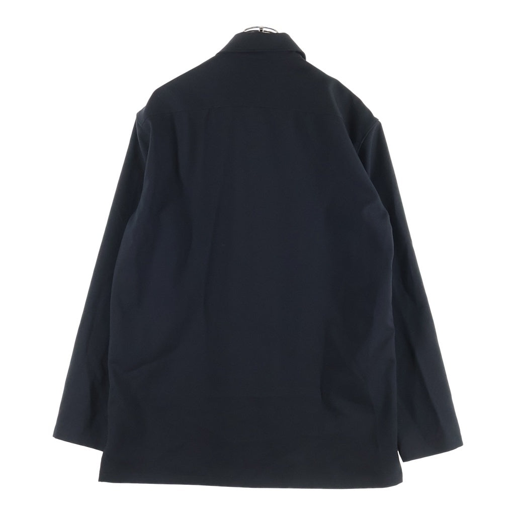 JIL SANDER(ジルサンダー) 26SS コットン 長袖シャツジャケット ブラック J22DL0371