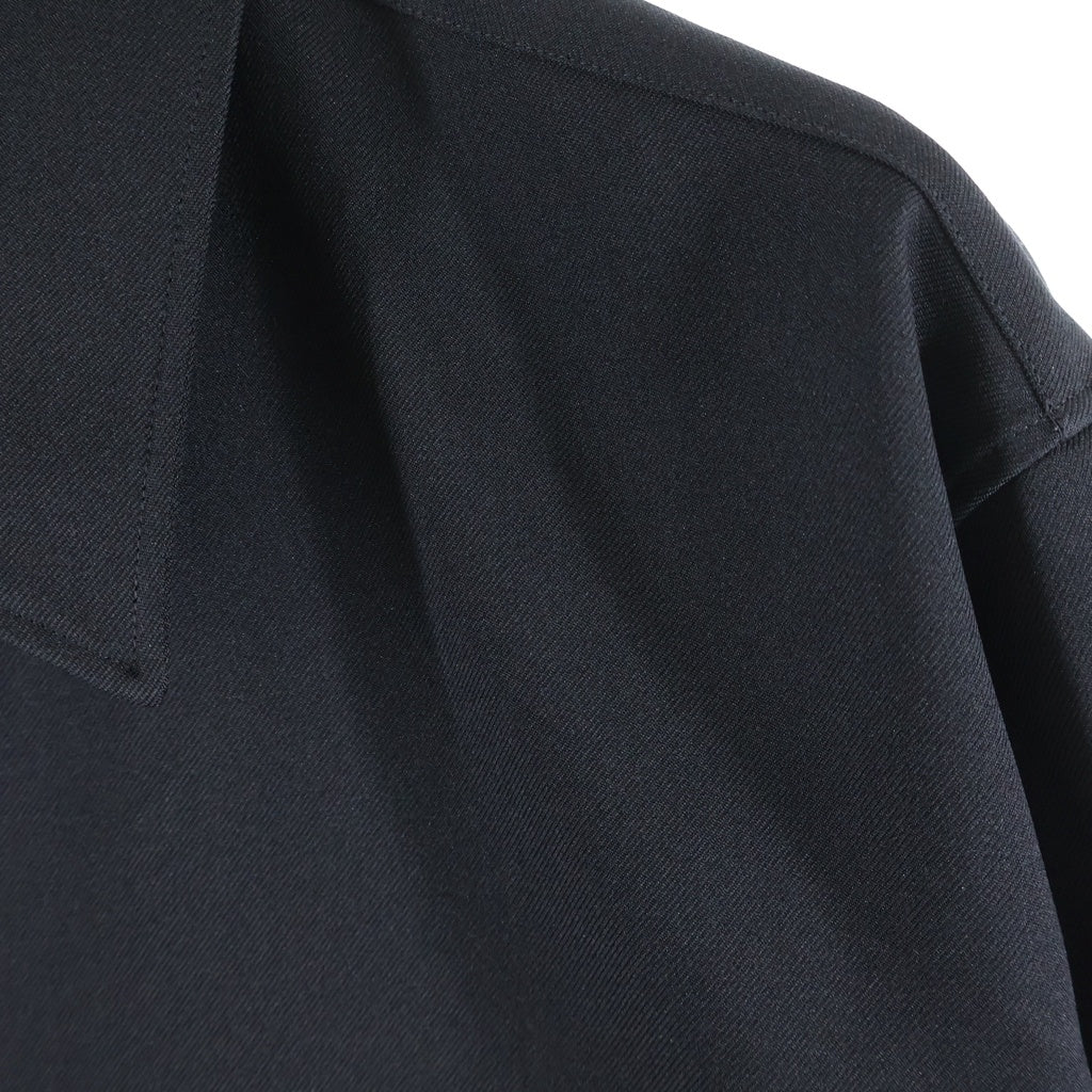 JIL SANDER(ジルサンダー) 26SS コットン 長袖シャツジャケット ブラック J22DL0371