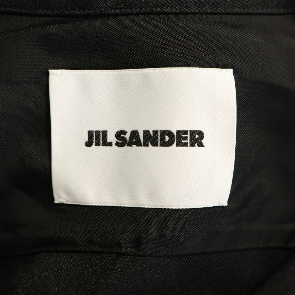 JIL SANDER(ジルサンダー) 26SS コットン 長袖シャツジャケット ブラック J22DL0371