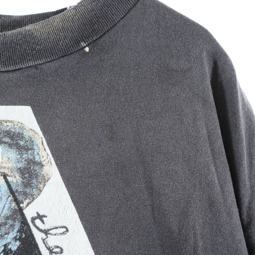 SAINT MICHAEL(セントマイケル) VOTE F LIGHT ヴィンテージ加工 プリント 半袖Tシャツ カットソー グレー SM-MK8-0000-C01