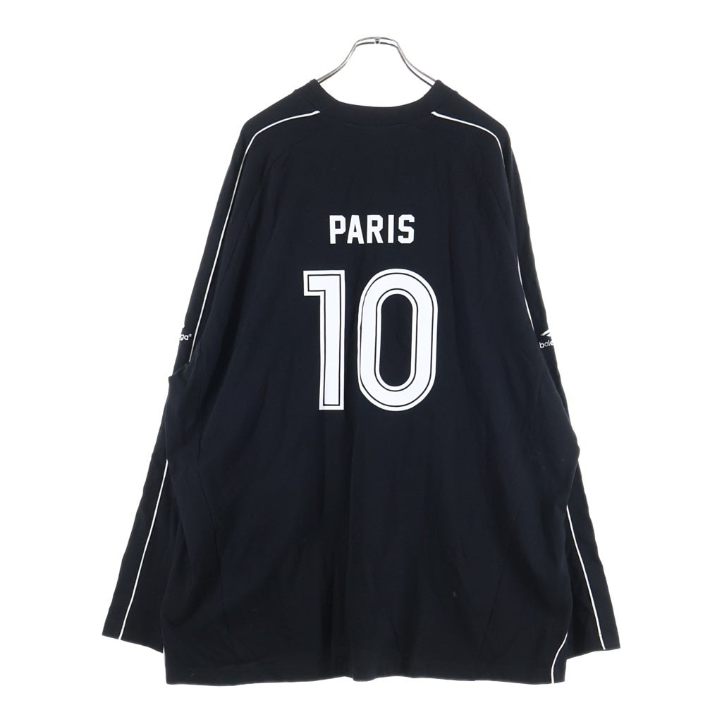 BALENCIAGA(バレンシアガ) 24SS PARIS SOCCER パリス サッカー 長袖Tシャツ カットソー ブラック 778972