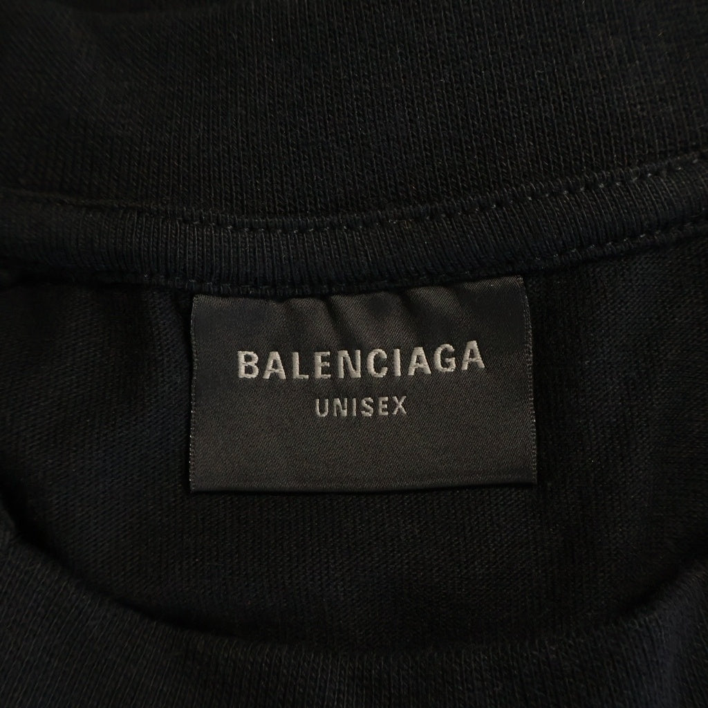 BALENCIAGA(バレンシアガ) 24SS PARIS SOCCER パリス サッカー 長袖Tシャツ カットソー ブラック 778972