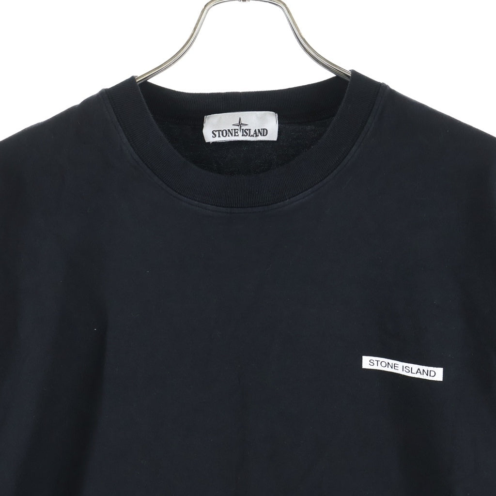 STONE ISLAND(ストーンアイランド) ロゴプリント 半袖Tシャツ カットソー ブラック K2S156100076S0A50