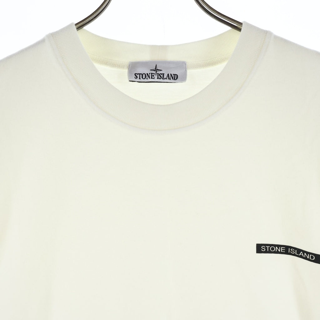 STONE ISLAND(ストーンアイランド) ロゴプリント 半袖Tシャツ カットソー ホワイト K2S156100076S0A50
