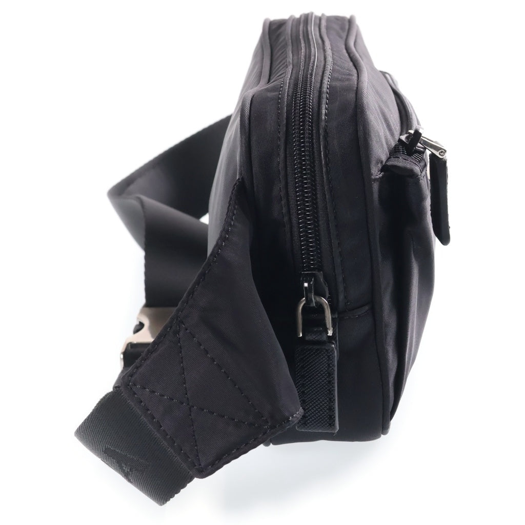 PRADA(プラダ) Re-Nylon サフィアーノレザーベルト ショルダーバッグ ブラック 2VL977